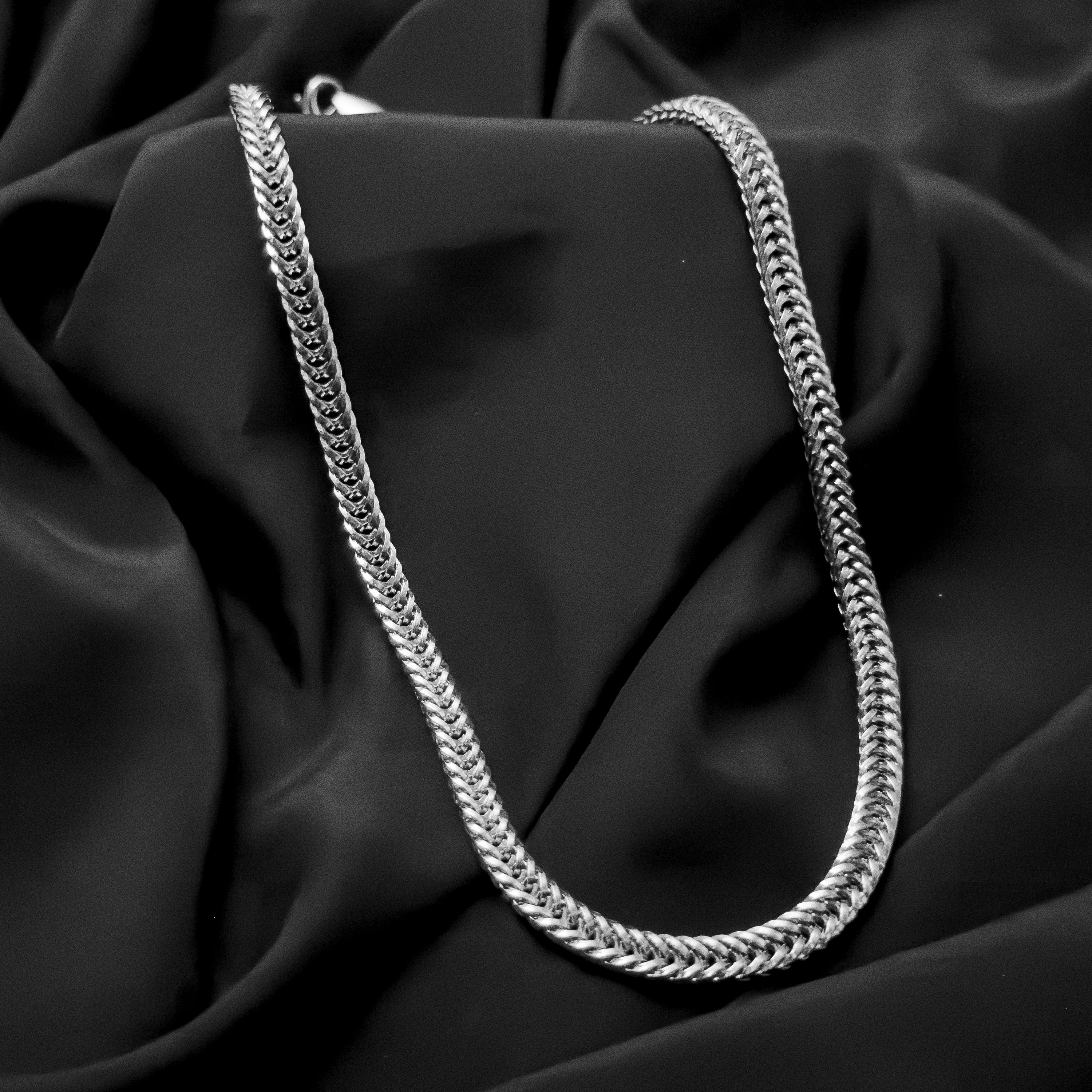 Twisted Ember Rope Chain Necklace