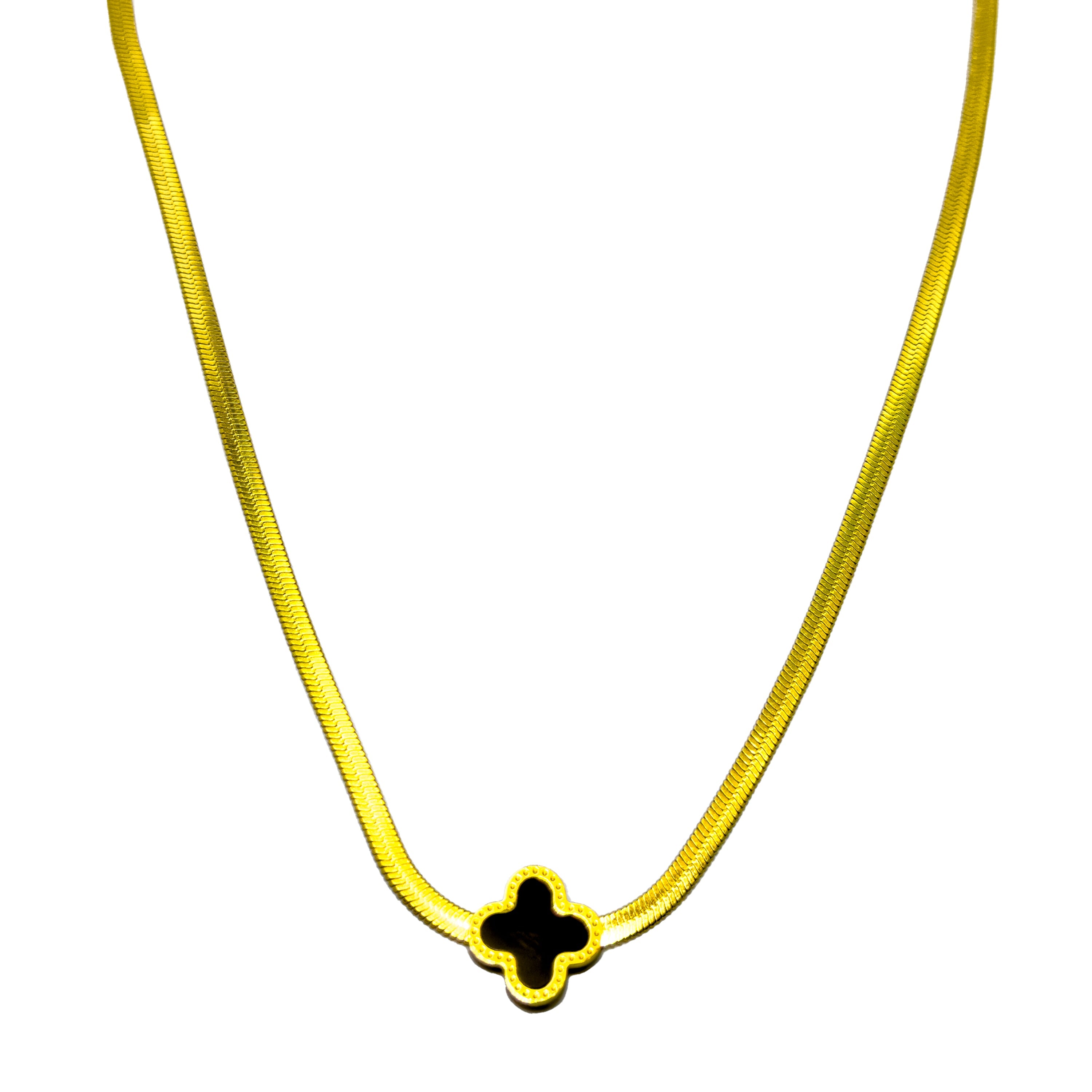 Cosmic Clover Chain Necklace