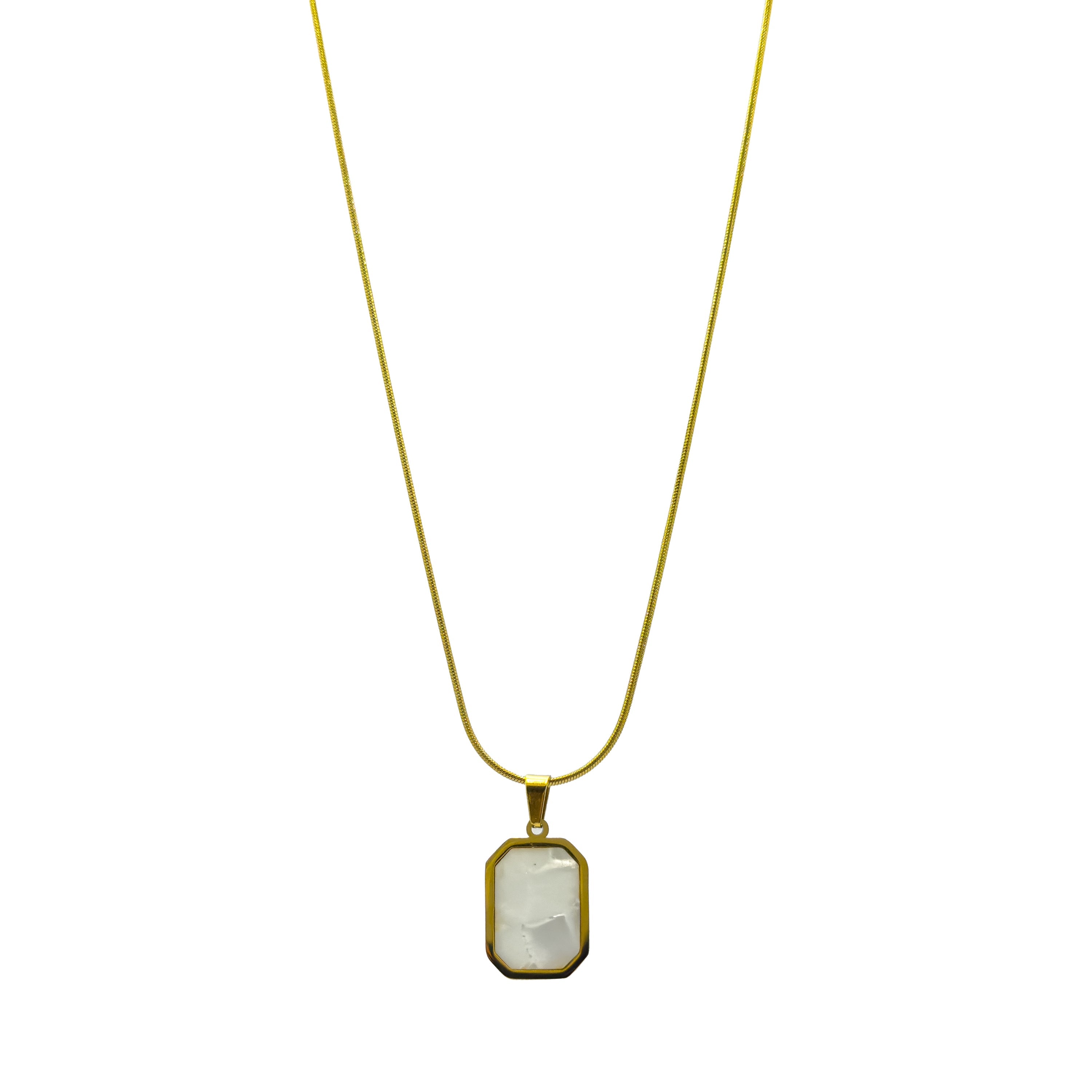 Shadow Box (Gold) Chain Necklace