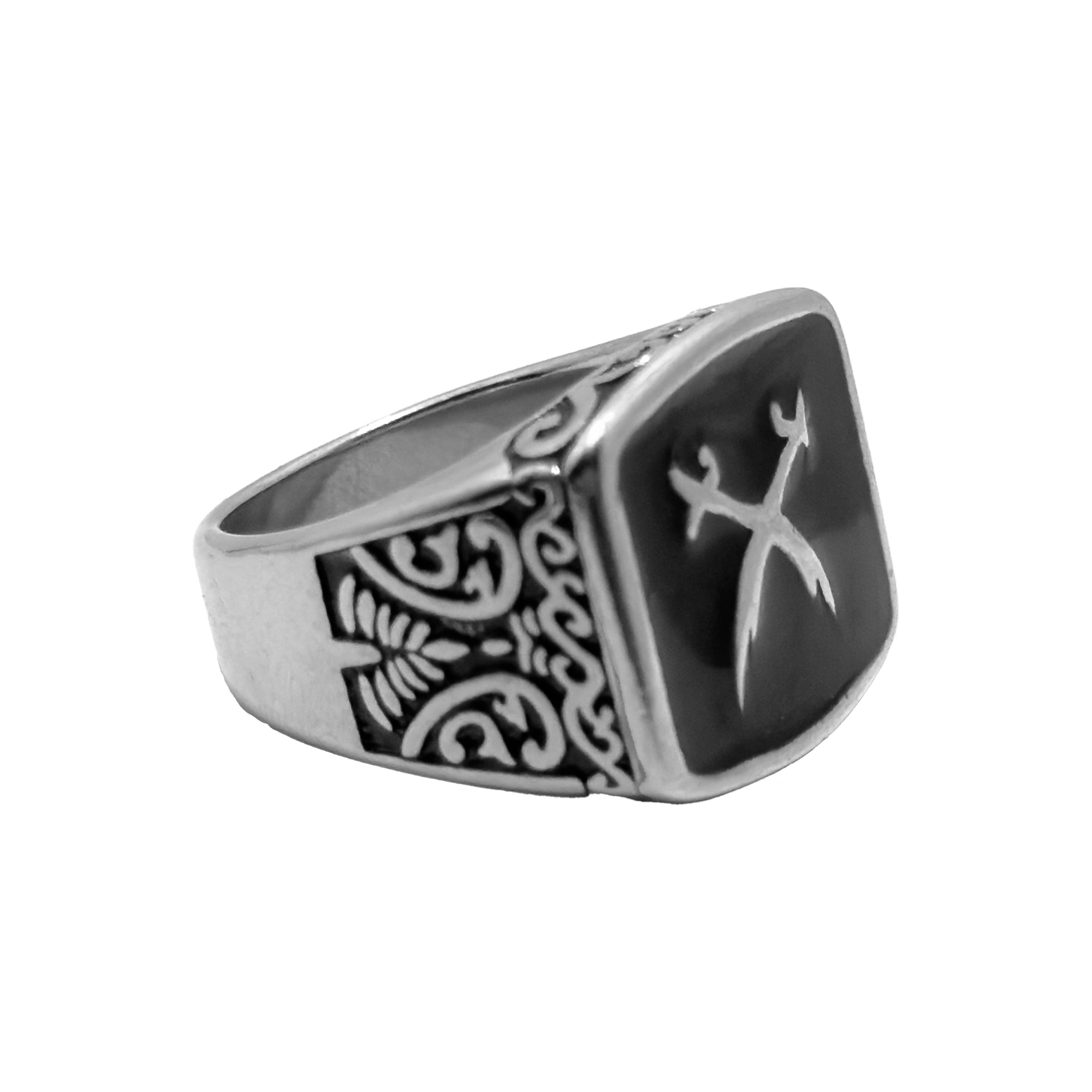 Twinstrike Silver Ring