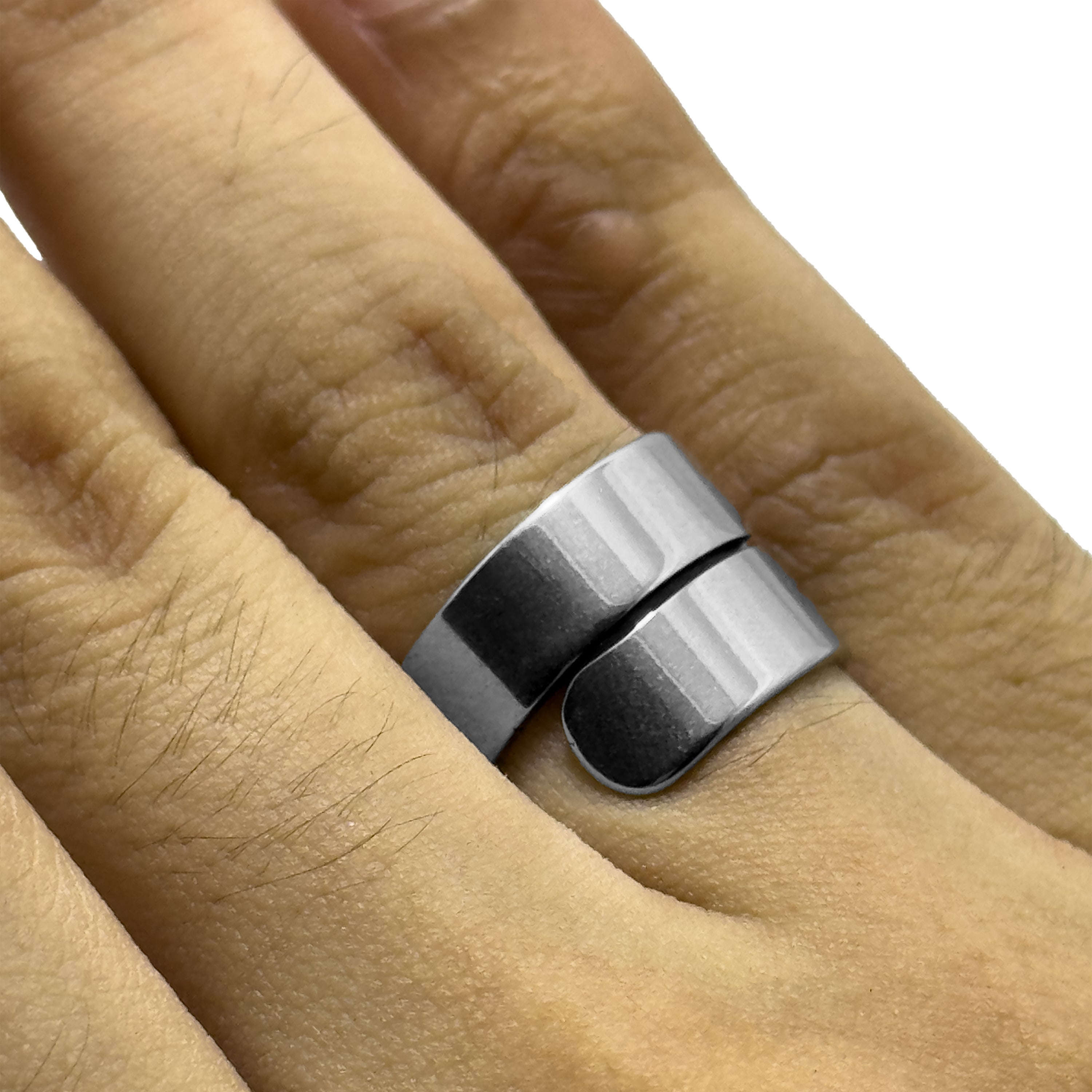Quantum Wrap Silver Ring