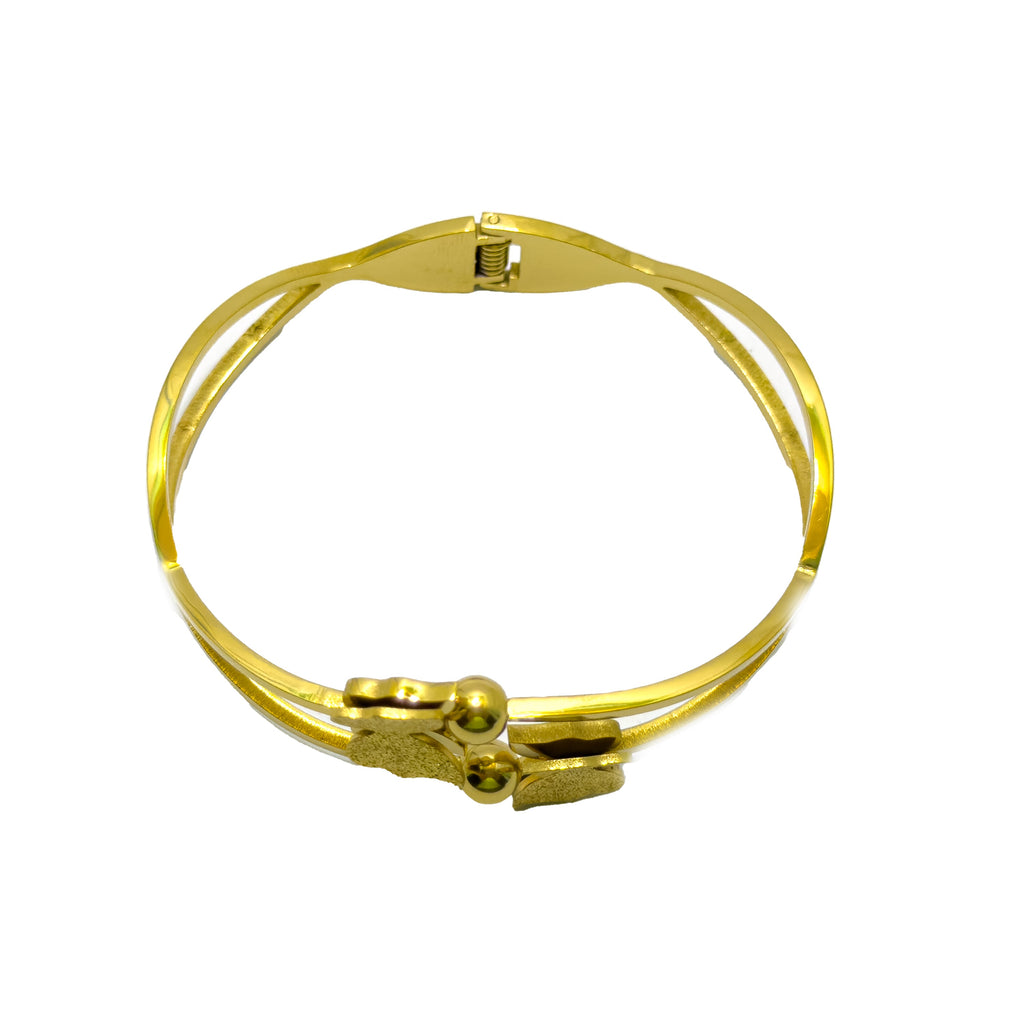Gold Entangled Butterflies Bracelet