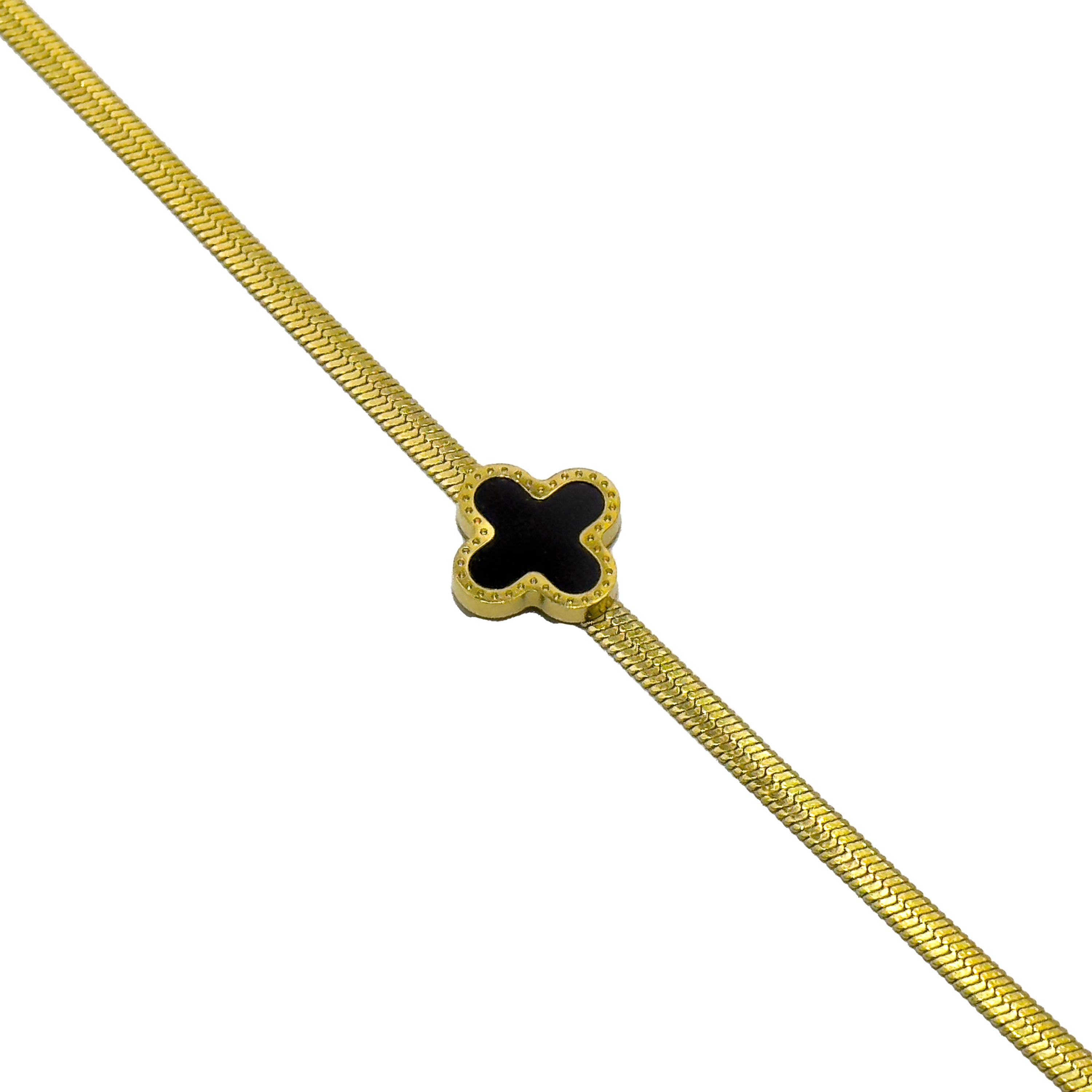 Black Clove Chain Bracelet (GOLD)