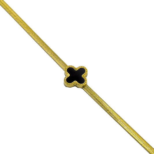 Black Clove Chain Bracelet (GOLD)