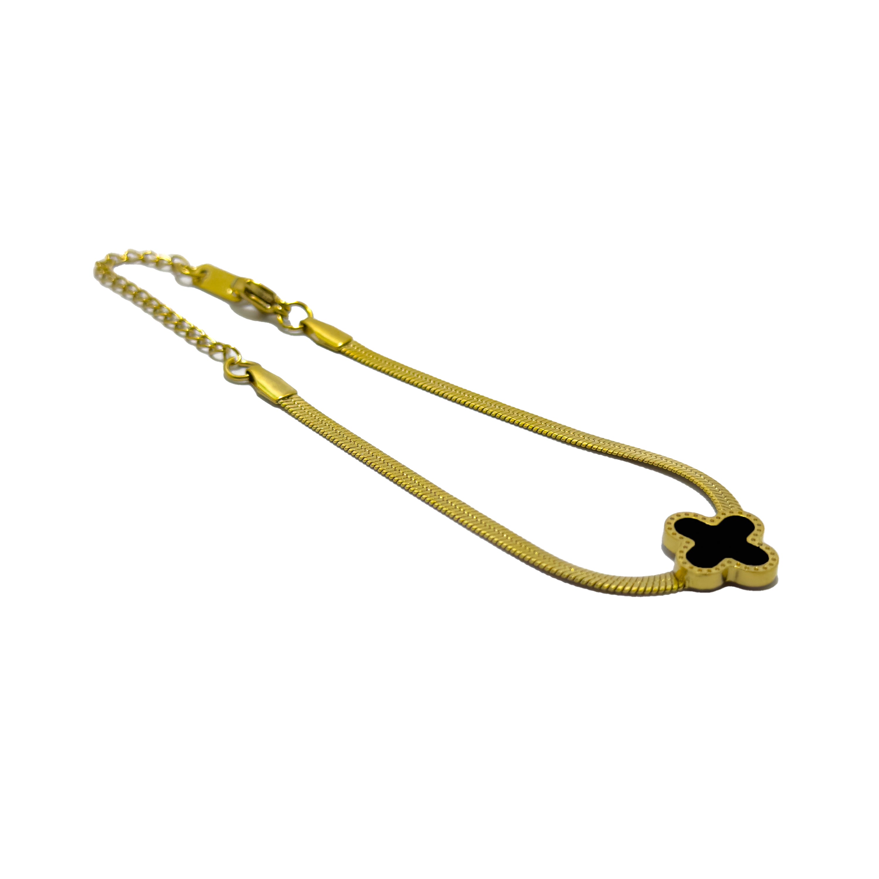Black Clove Chain Bracelet (GOLD)