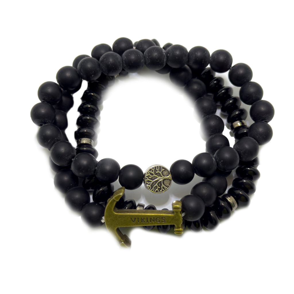 Viking Anchor Beaded Bracelet