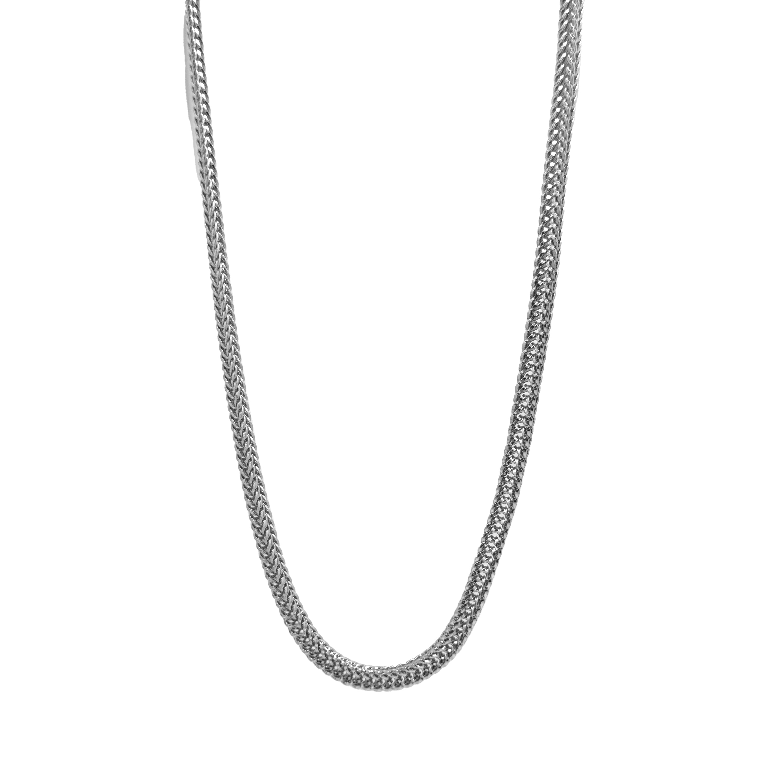 Twisted Ember Rope Chain Necklace