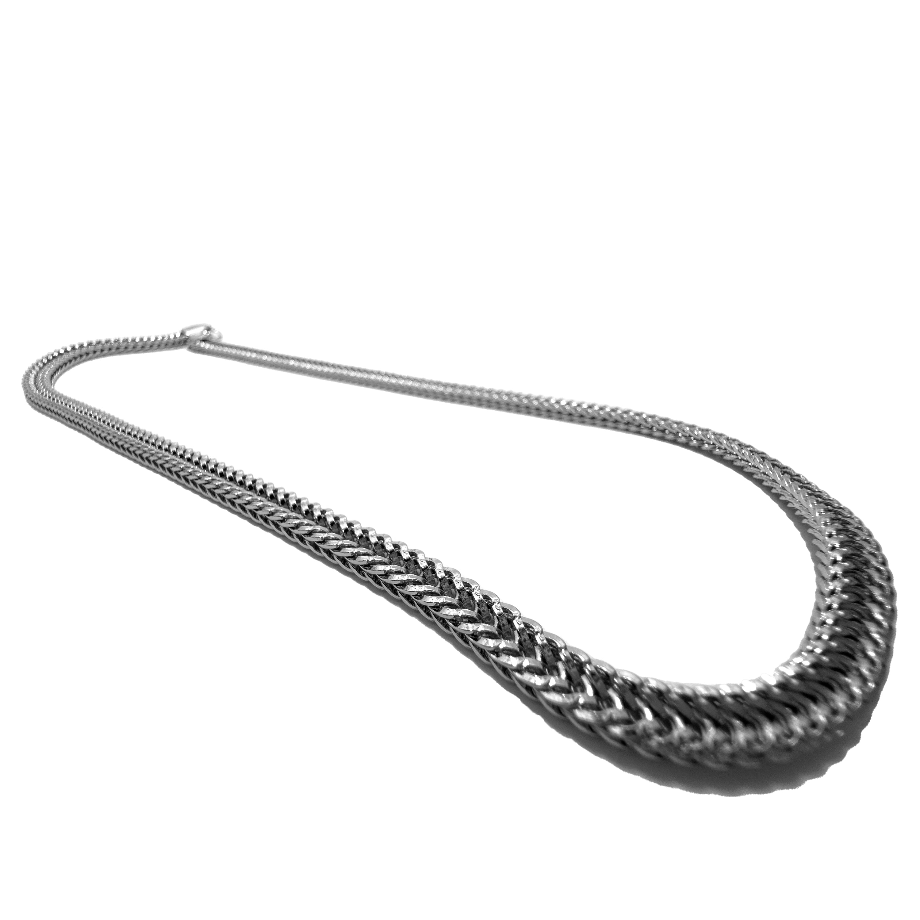 Twisted Ember Rope Chain Necklace