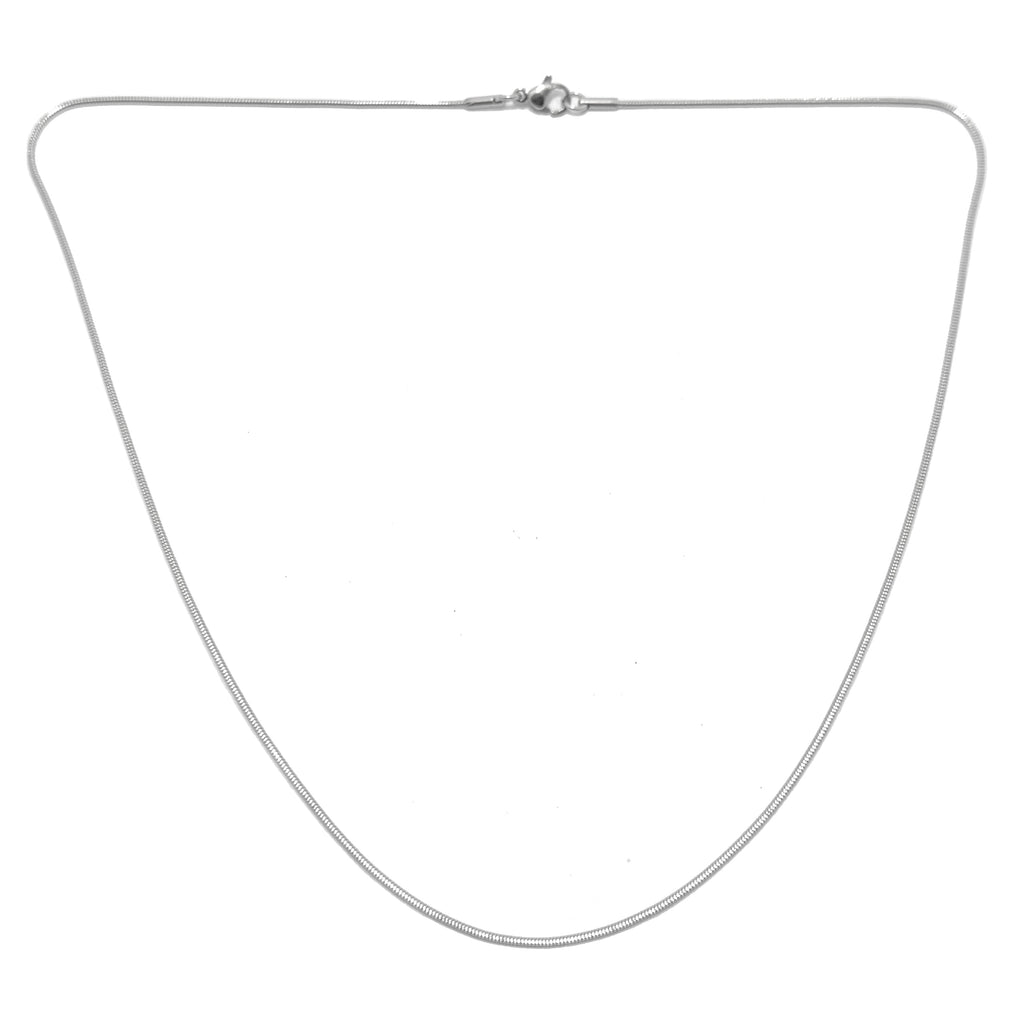 Thin Line Silver Chain Necklace