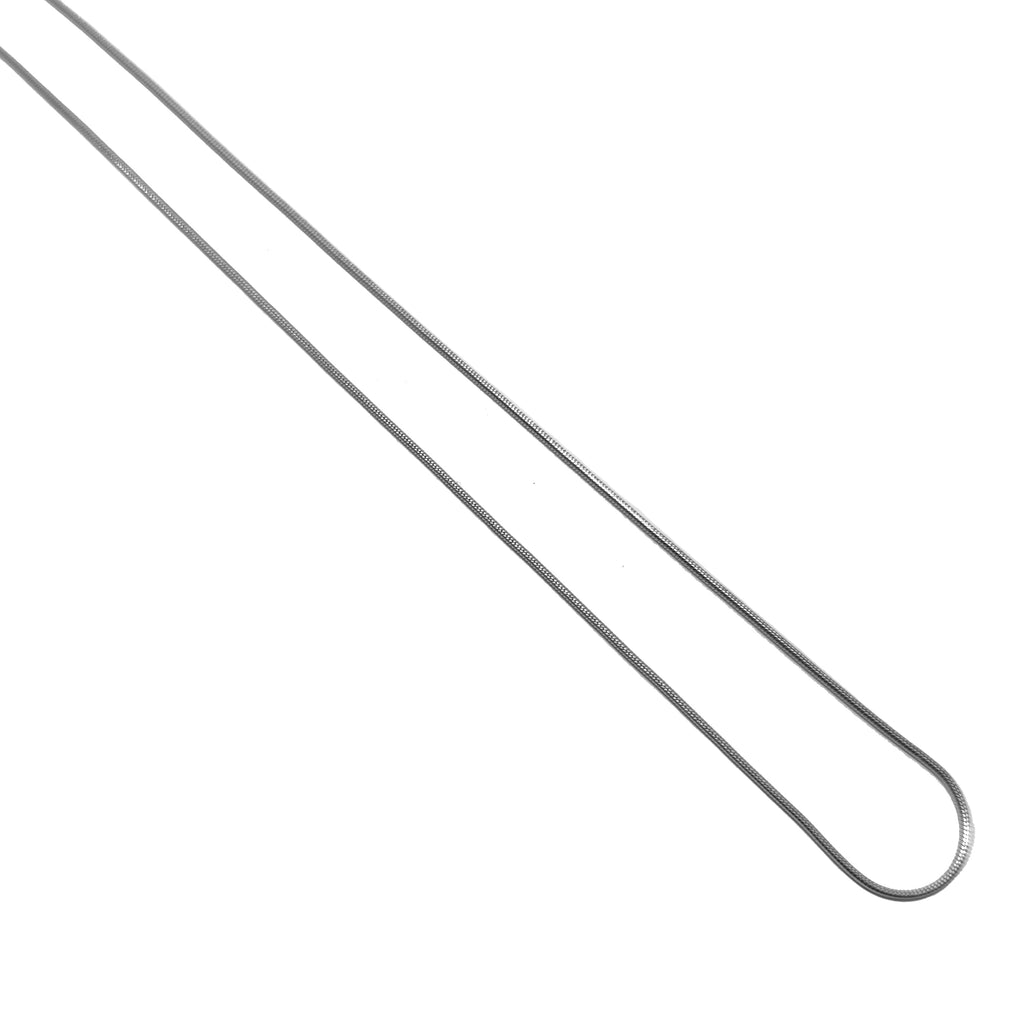 Thin Line Silver Chain Necklace