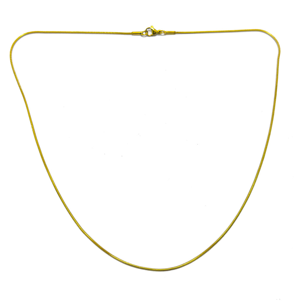 Thin Line Gold Chain Necklace