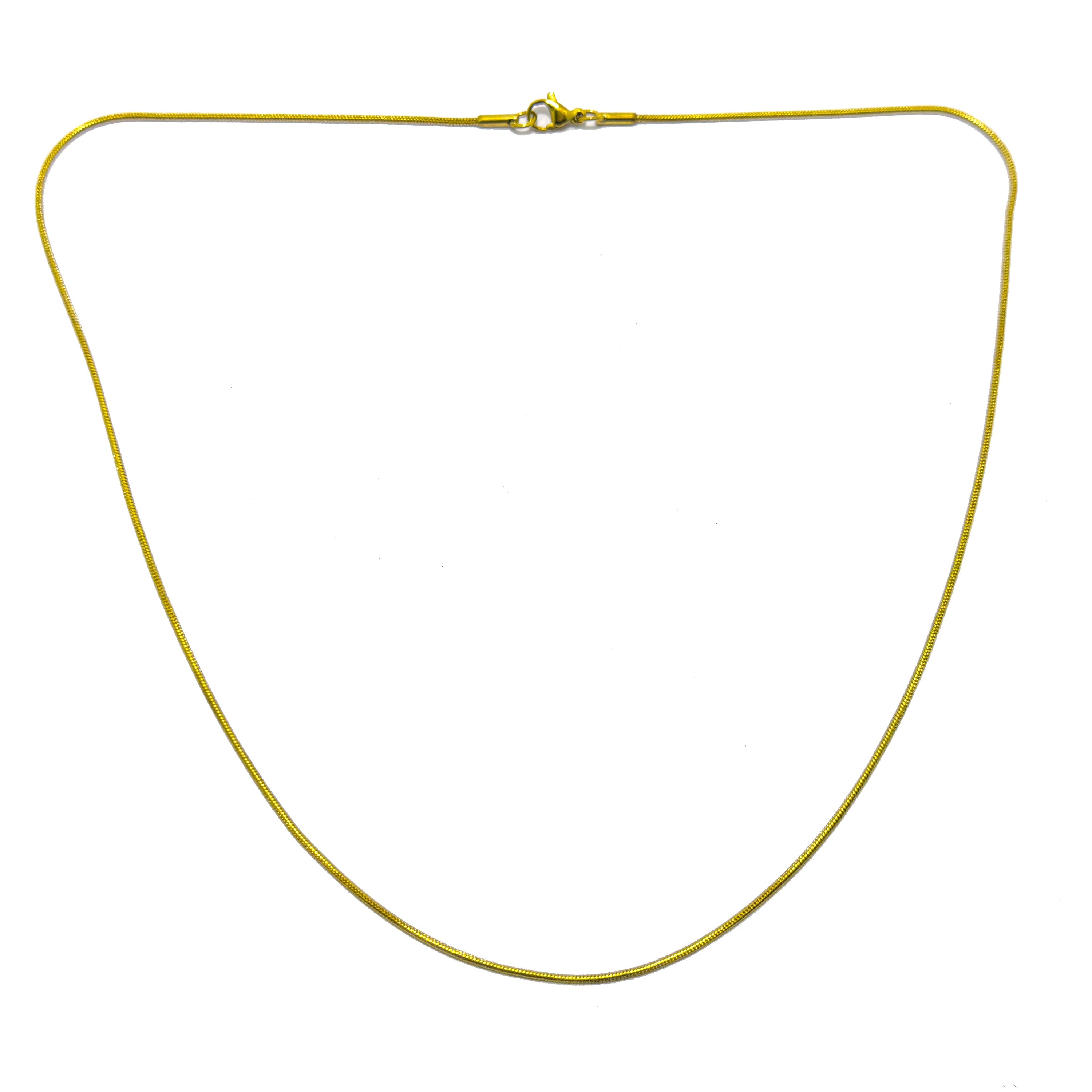 Thin Line Gold Chain Necklace