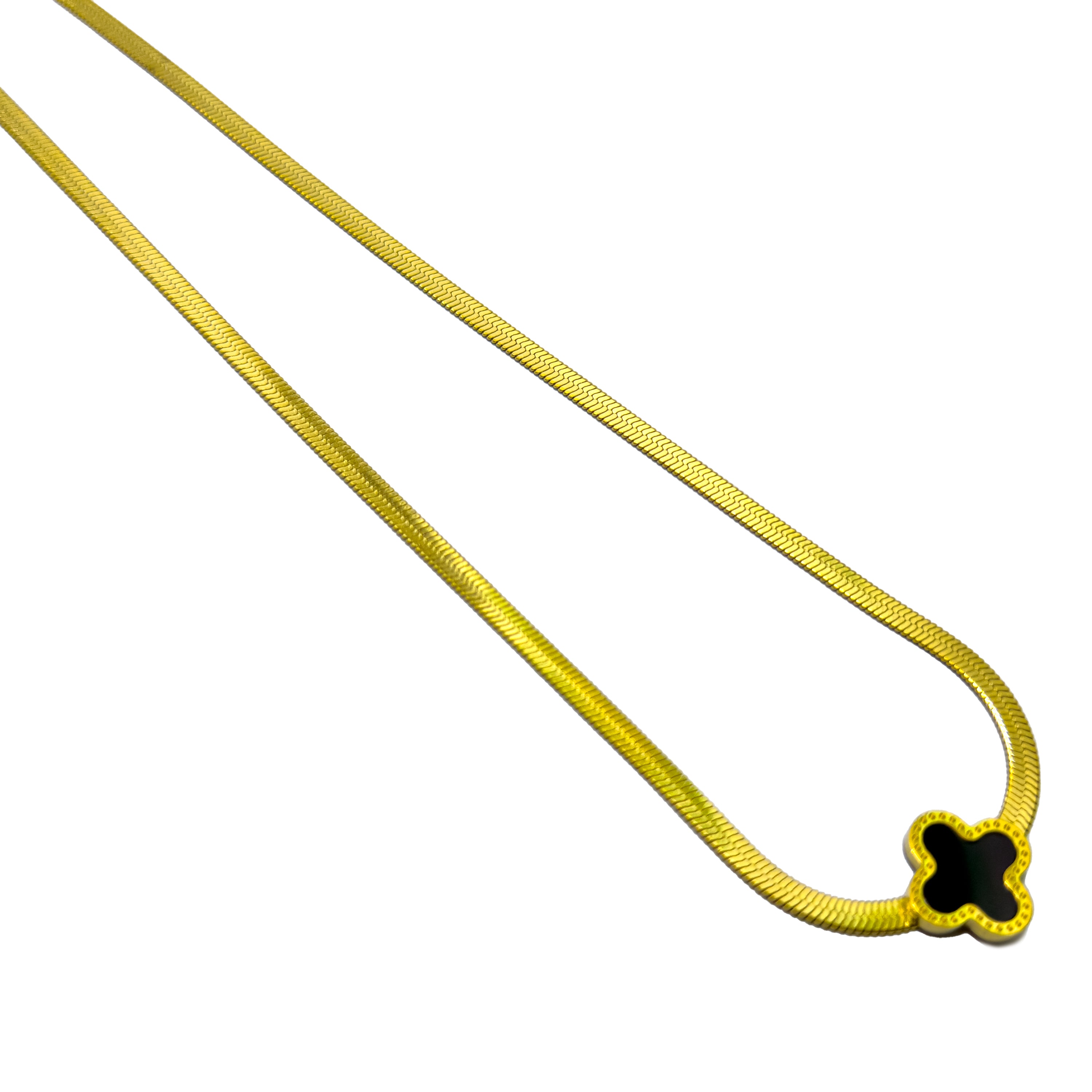 Cosmic Clover Chain Necklace