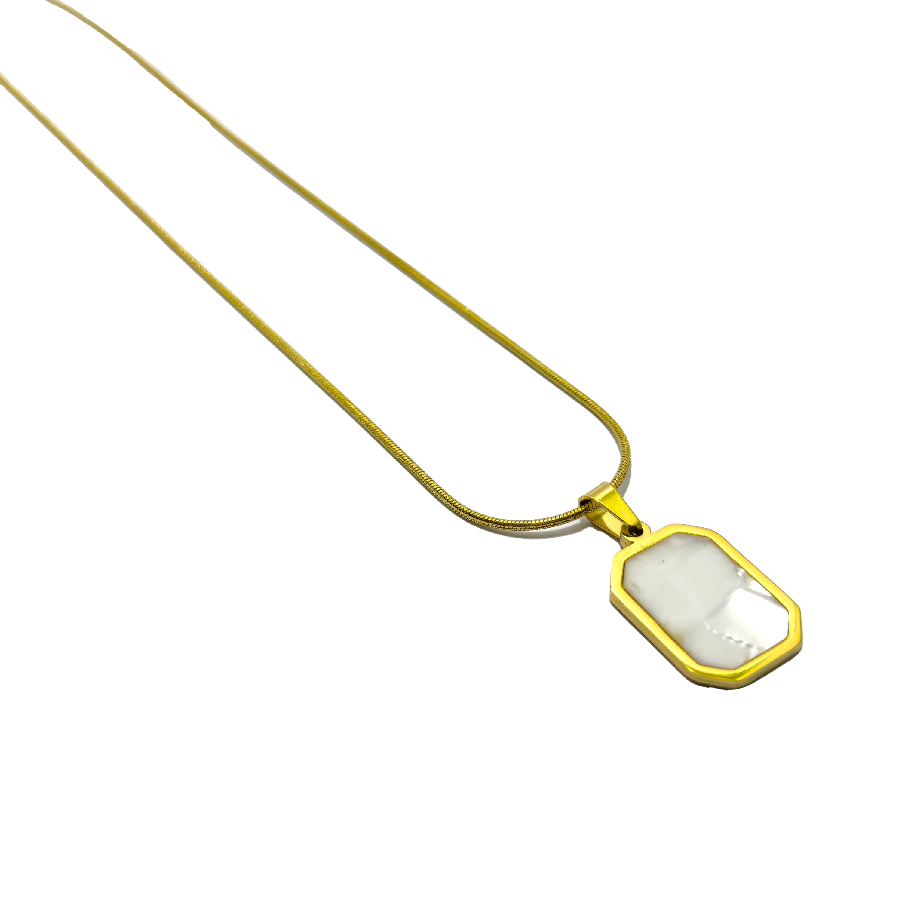 Shadow Box (Gold) Chain Necklace