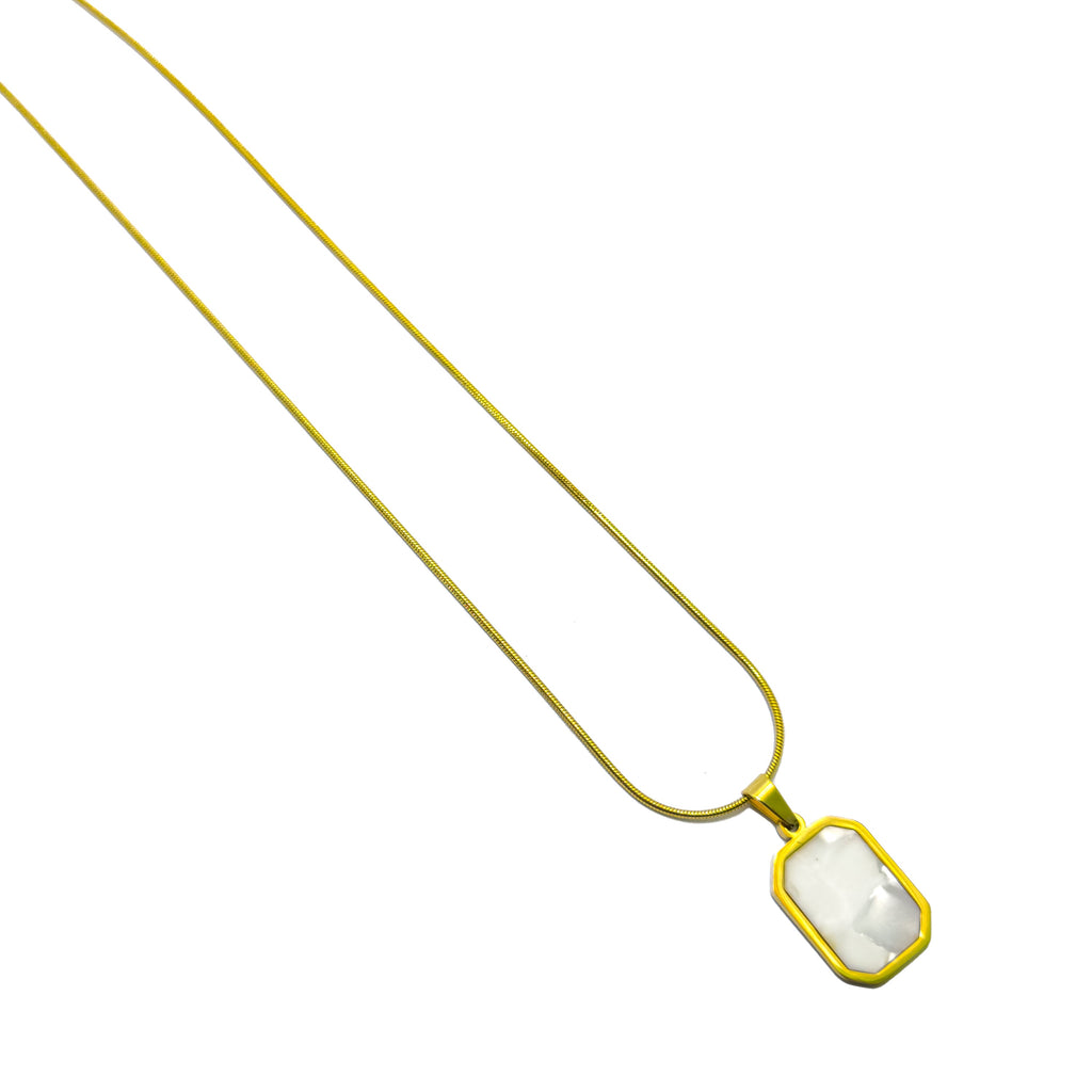 Shadow Box (Gold) Chain Necklace