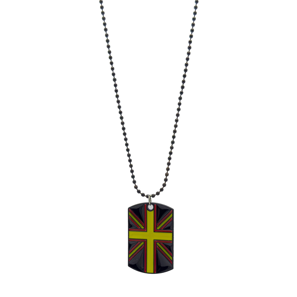 UK Chain Necklace (Black & Yellow)
