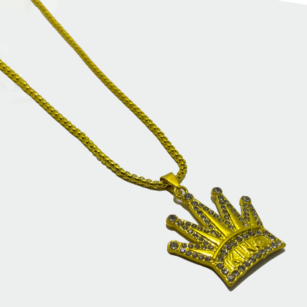 Alpha Crown Chain Necklace