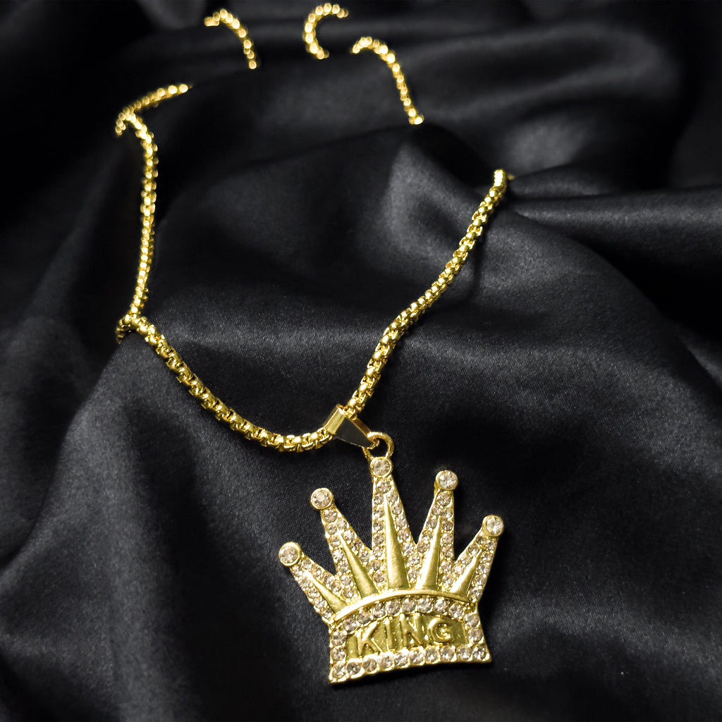 Alpha Crown Chain Necklace