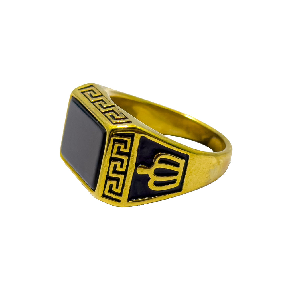 Royal Onyx Gold Ring