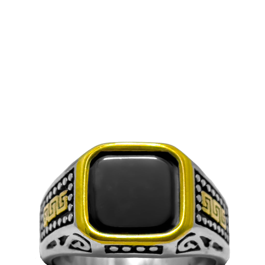 Shadow Bastion Silver & Gold Ring