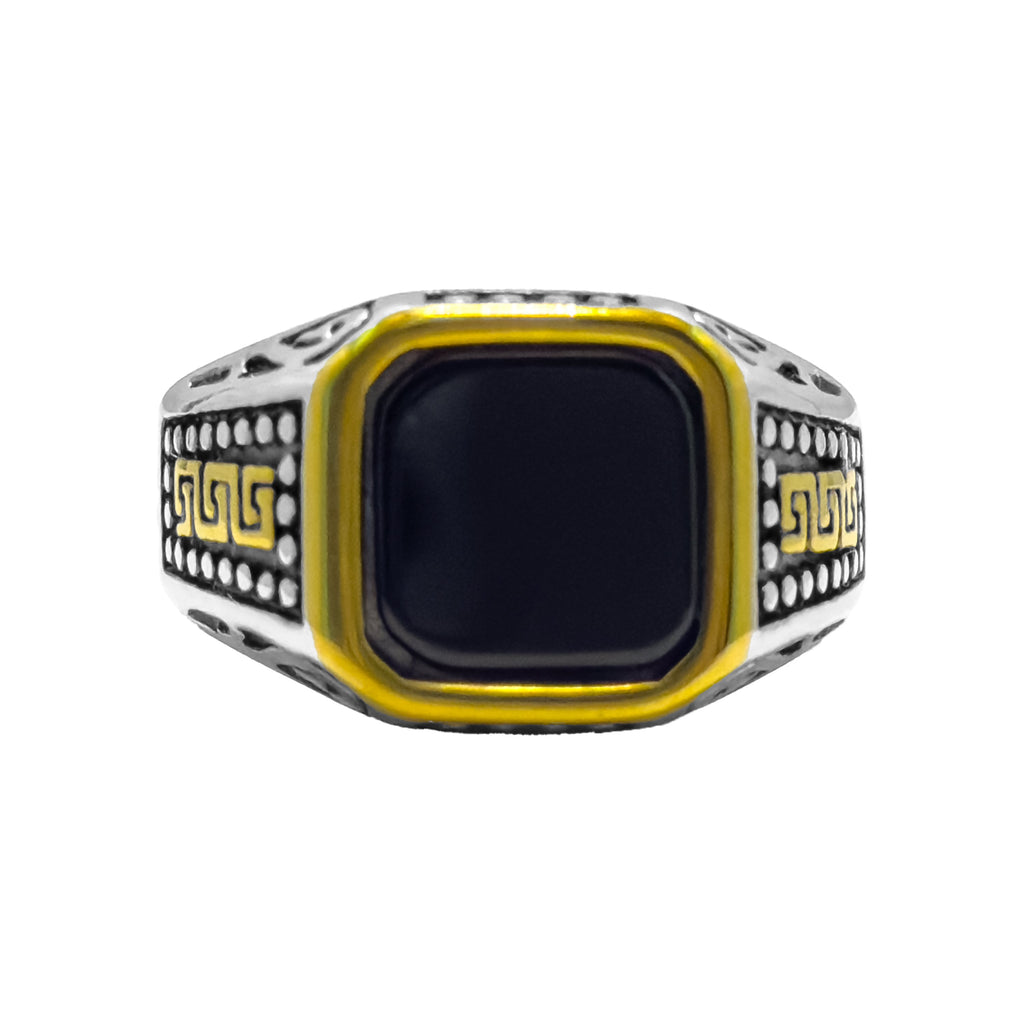 Shadow Bastion Silver & Gold Ring