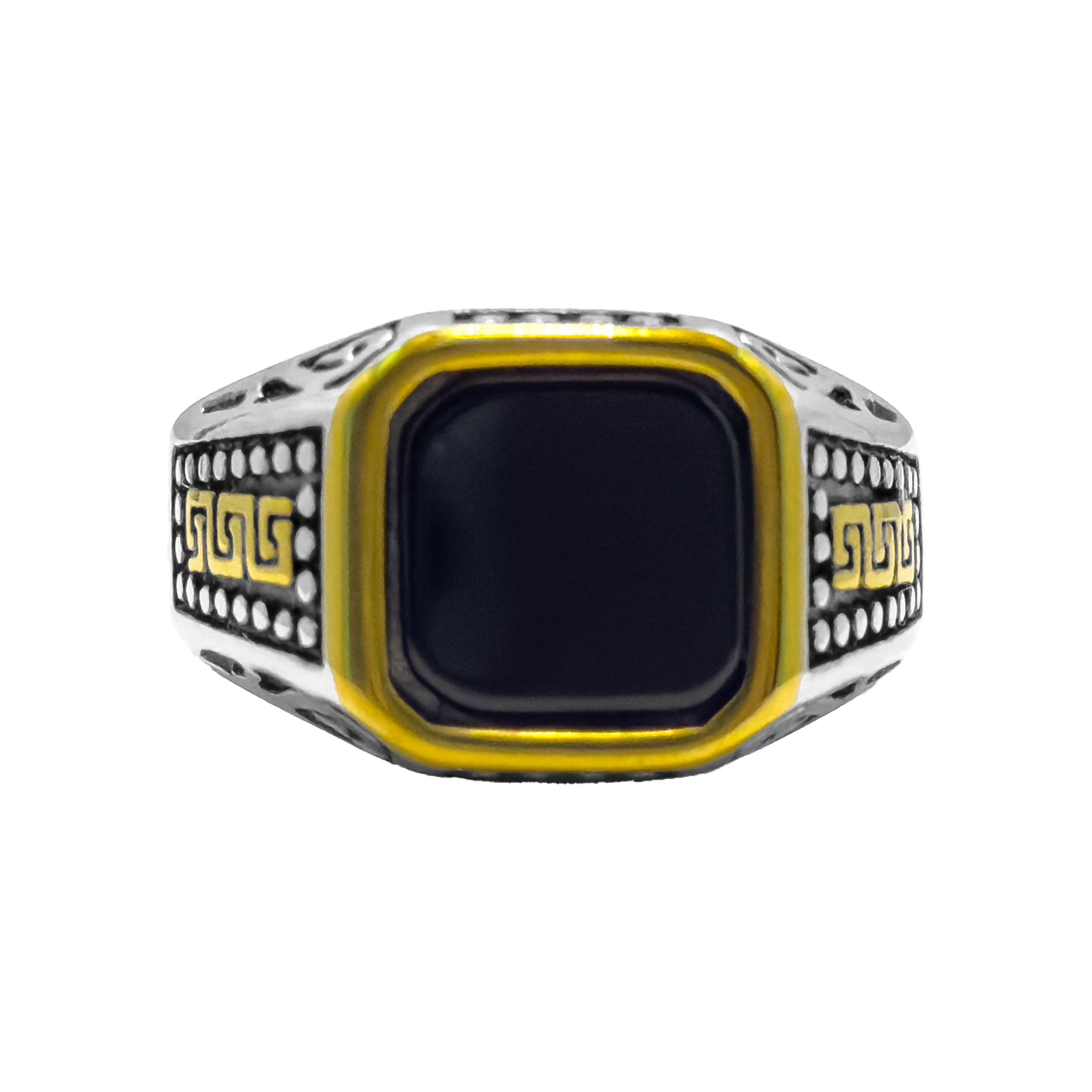 Shadow Bastion Silver & Gold Ring