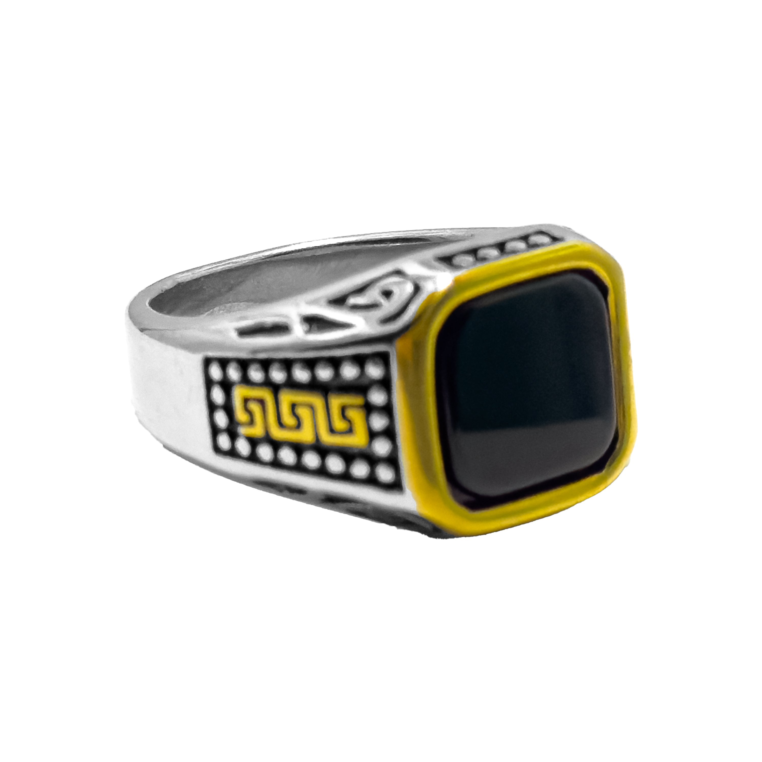 Shadow Bastion Silver & Gold Ring