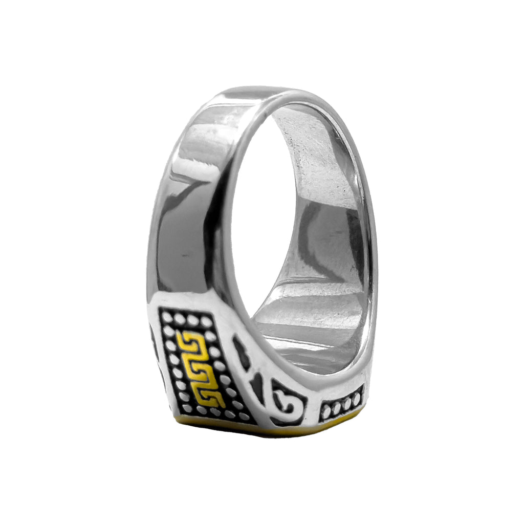 Shadow Bastion Silver & Gold Ring