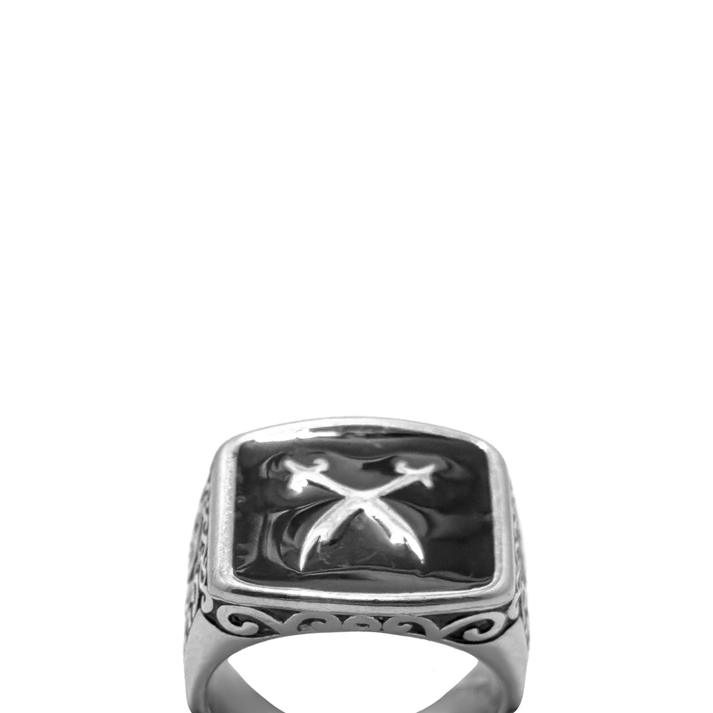 Twinstrike Silver Ring