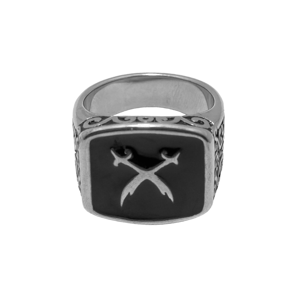Twinstrike Silver Ring