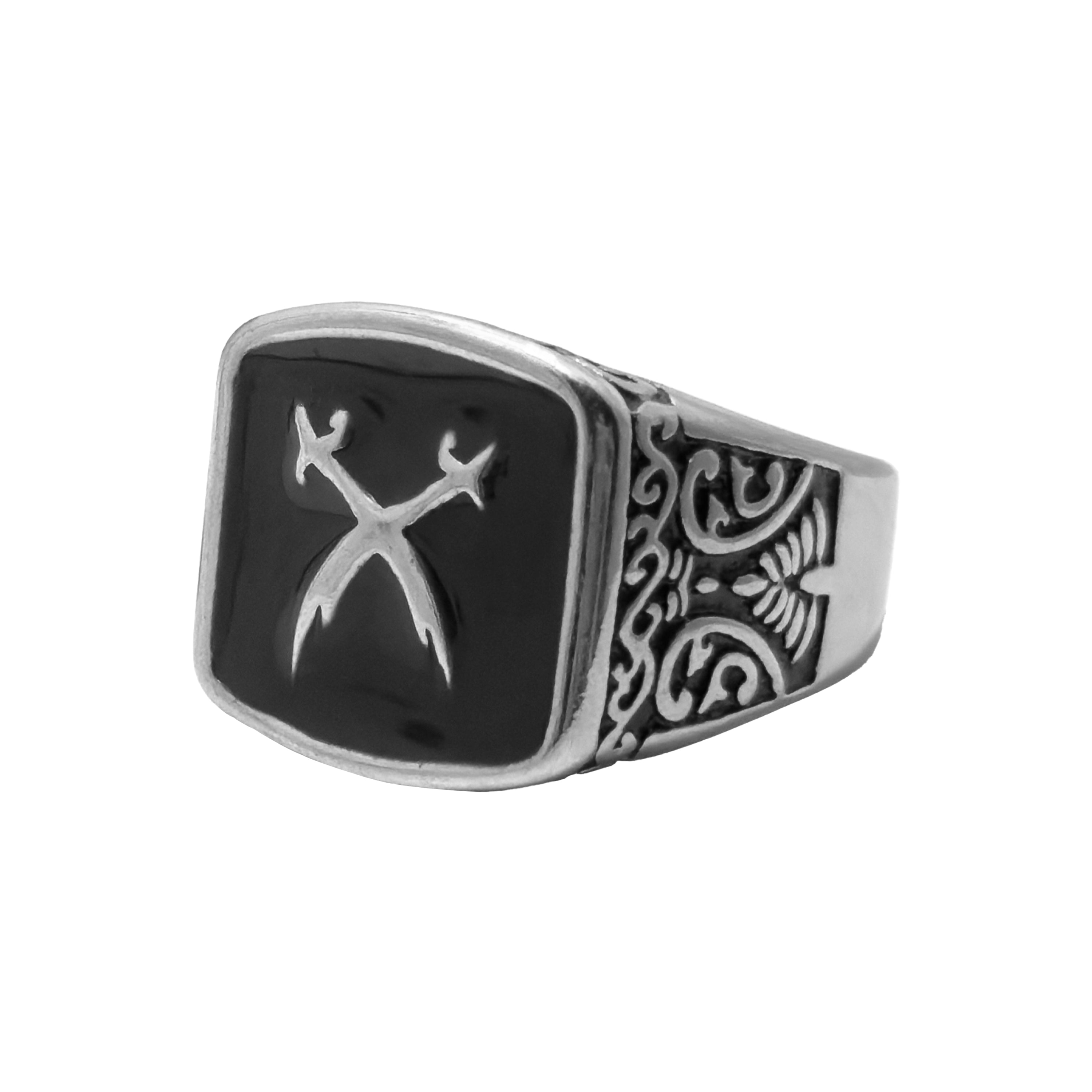 Twinstrike Silver Ring