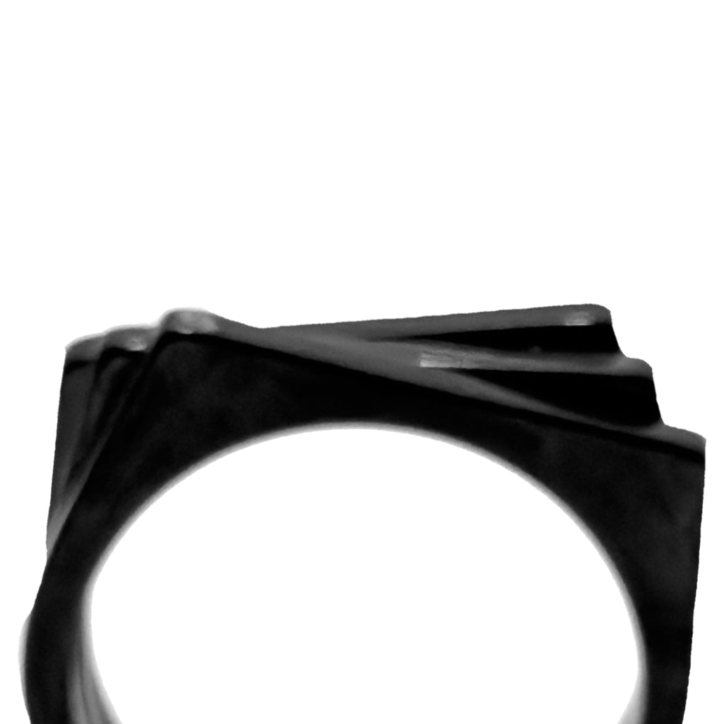 Merged Trio Black Ring