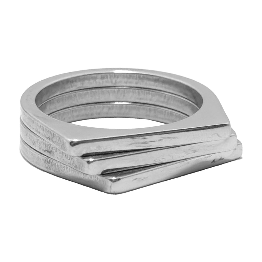 Merged Trio Sliver Ring