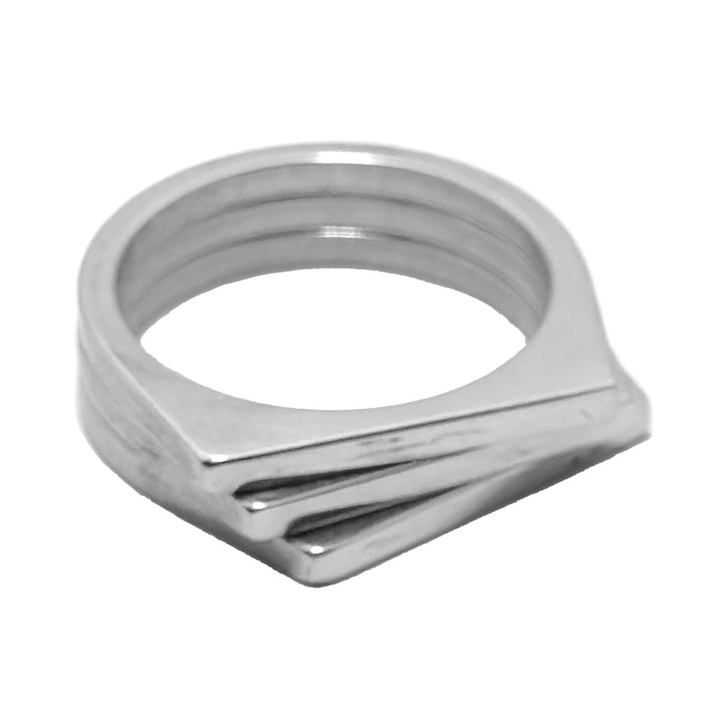 Merged Trio Sliver Ring