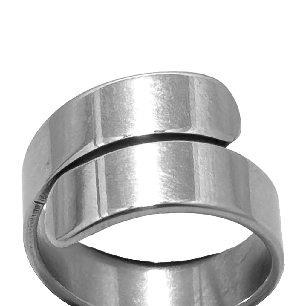 Quantum Wrap Silver Ring